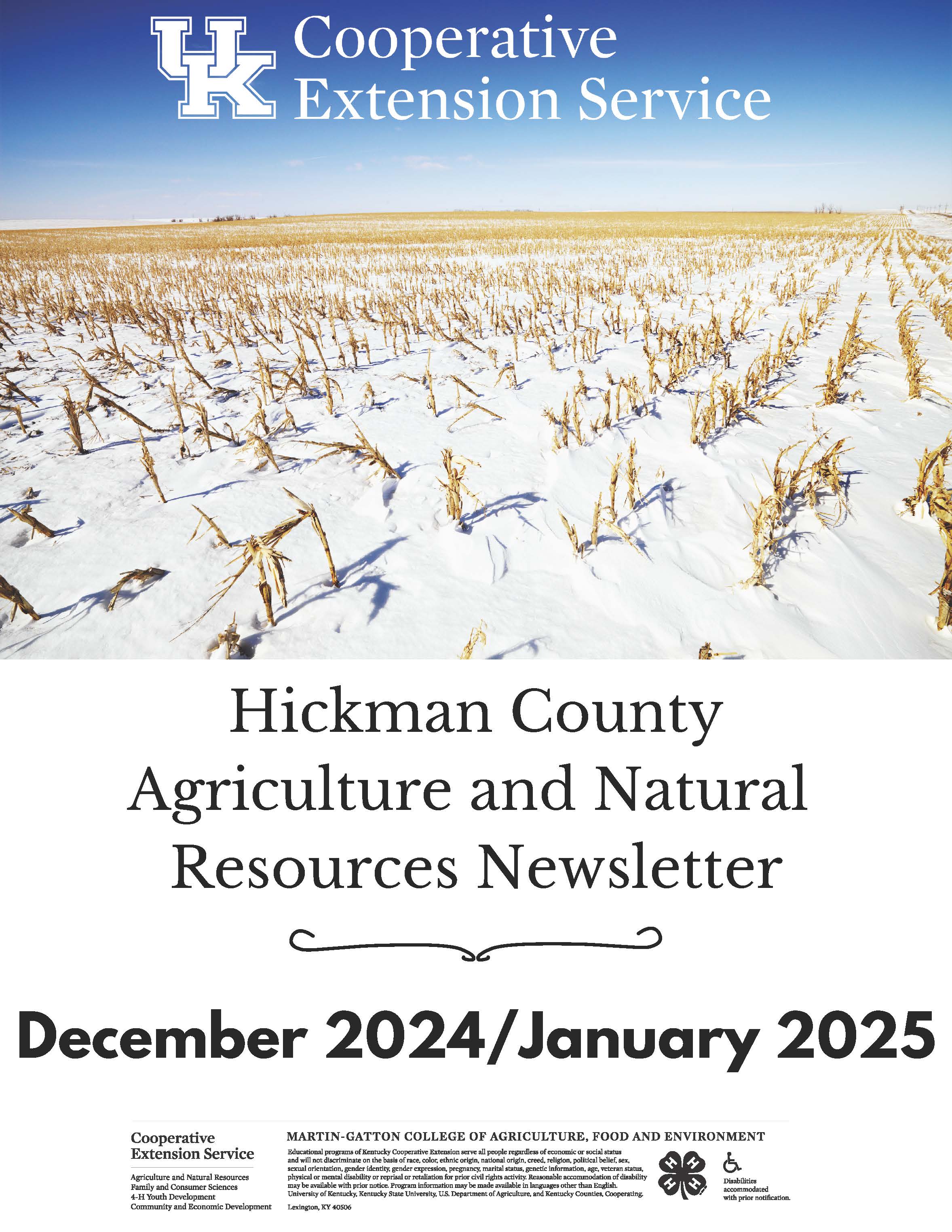 December 2024/January 2025 ANR Newsletter